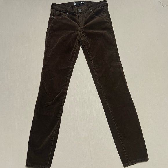 Kut from the Kloth Diana Fab Ab Skinny Corduroy Jeans Size 4 Chocolate Brown - Picture 3 of 12